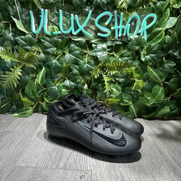 Nike Zoom Mercurial Vapor 16 PRO FG Black Teal Youth Size 4 HF5452-900